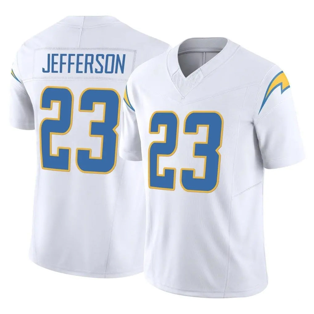 LA.Chargers #23 Tony Jefferson Player White Limited Vapor F.U.S.E. Home Game Stitched Jerseys