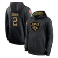 J.Jaguars #2 Jourdan Lewis Player Black Salute to Service Hoodies Limited Game Cooneas Stitched Jerseys