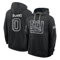 NY.Giants #0 Brian Burns Player 2026 Black Logo Pullover Hoodies Limited Game Cooneas Stitched Jerseys