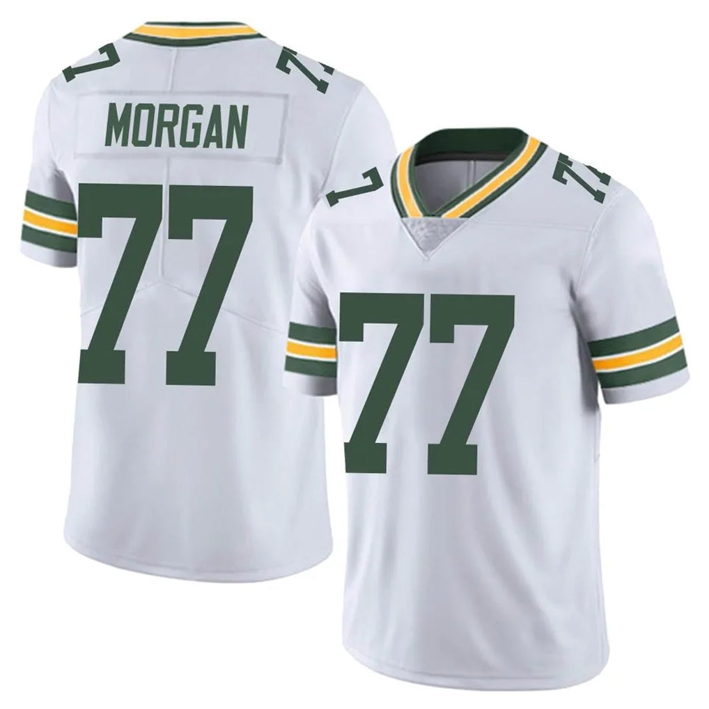 GB.Packers #77 Jordan Morgan Player White Vapor Untouchable Limited Home Game Cooneas Stitched Jerseys