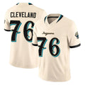 J.Jaguars #76 Ezra Cleveland Player Natural Limited 2026 Rivalries Collection Game Cooneas Stitched Jerseys