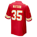 Cooneas KC.Chiefs #35 Jaylen Watson Red Game Player Jersey