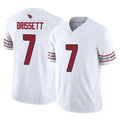 A.Cardinals #7 Jacoby Brissett Player White Vapor F.U.S.E. Limited Home Game Cooneas Stitched Jerseys
