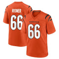 C.Bengals #66 Dalton Risner Player Orange Home Game Cooneas Stitched Jerseys