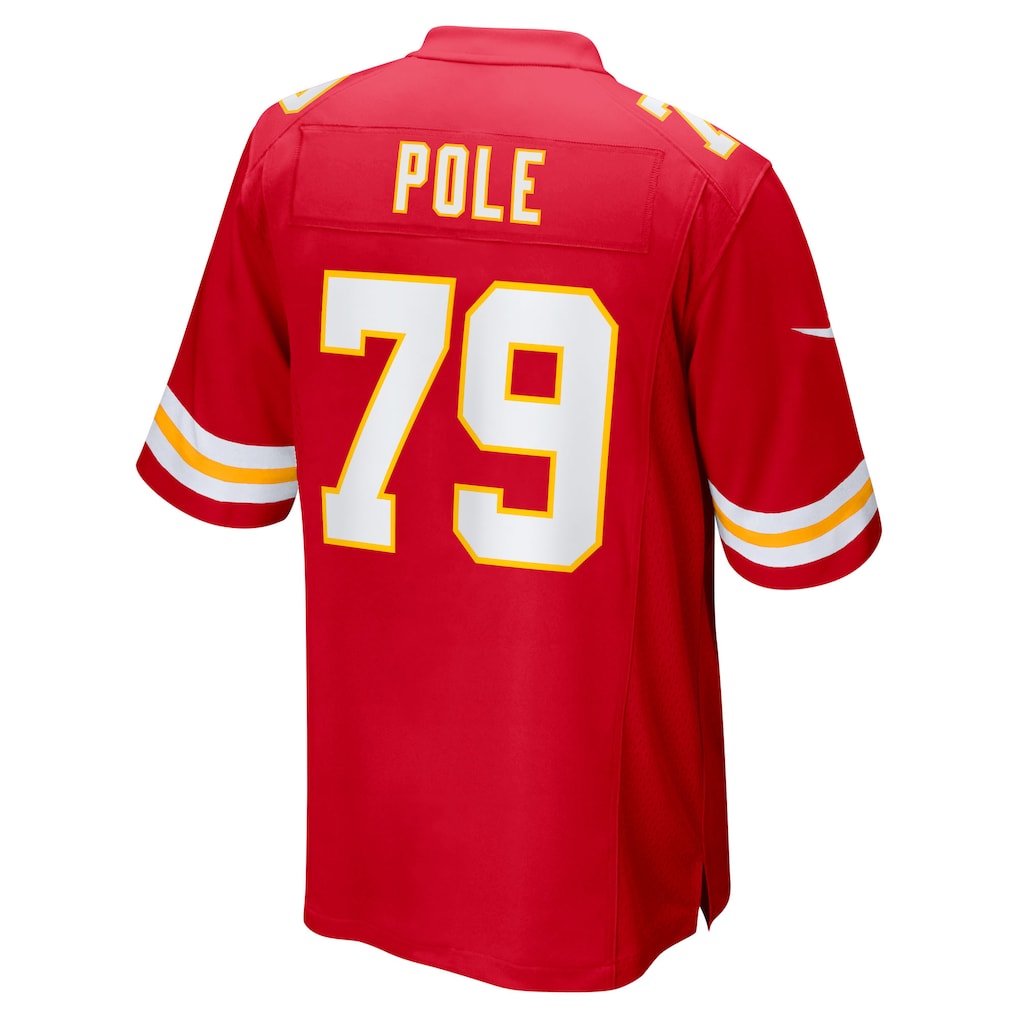 Cooneas KC.Chiefs #79 Esa Pole Red Team Game Jersey