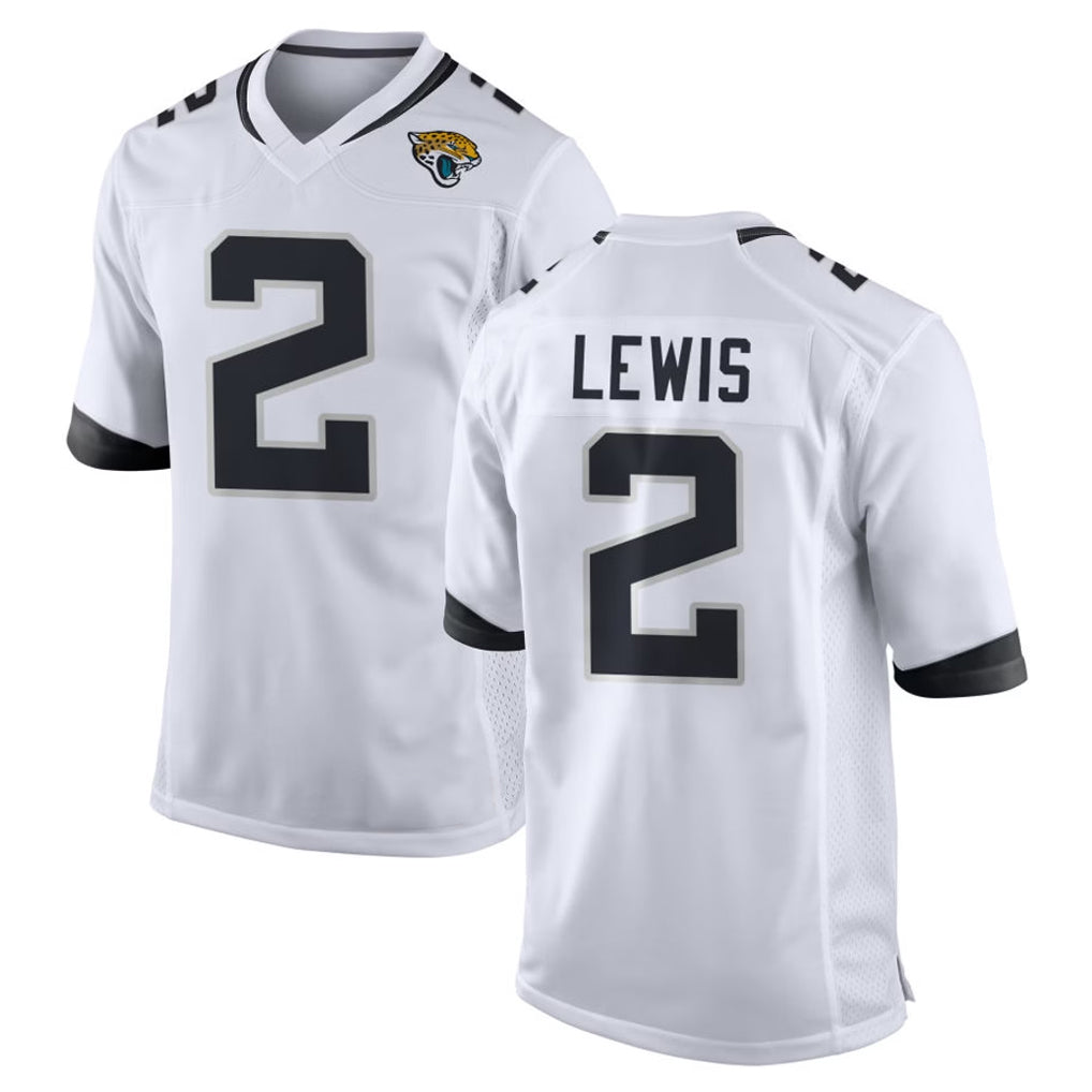 J.Jaguars #2 Jourdan Lewis Player White Home Game Cooneas Stitched Jerseys