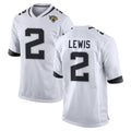 J.Jaguars #2 Jourdan Lewis Player White Home Game Cooneas Stitched Jerseys