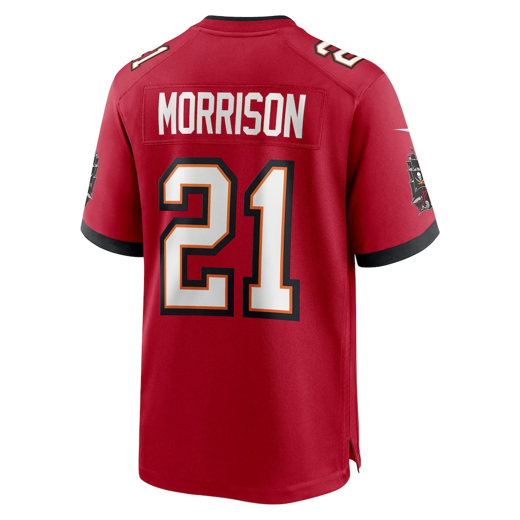Cooneas TB.Buccaneers #21 Benjamin Morrison Red Team Game Jersey