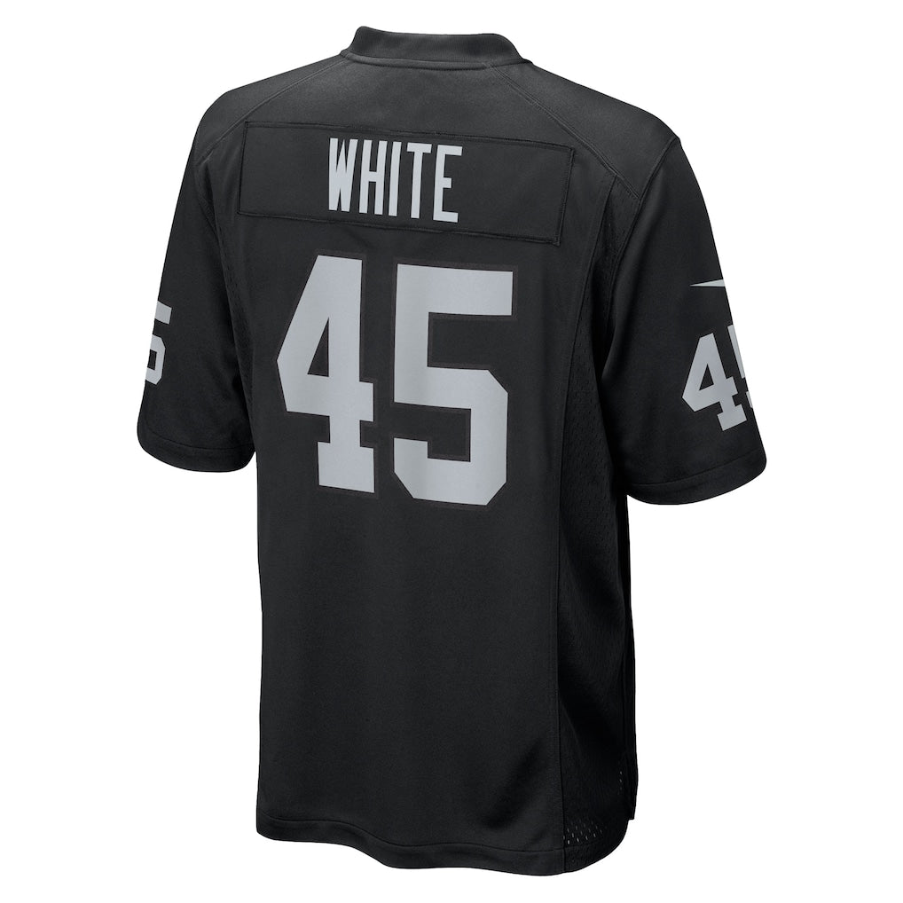 Cooneas LV.Raiders #45 Devin White Black Team Game Jersey