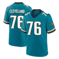 J.Jaguars #76 Ezra Cleveland Player Teal Prowler Throwback Limited Home Game Cooneas Stitched Jerseys