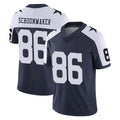D.Cowboys #86 Luke Schoonmaker Player Navy-White Limited Alternate Vapor Untouchable Home Game Cooneas Stitched Jerseys