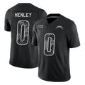 LA.Chargers #0 Daiyan Henley Player Black Limited 2026 Salute to Service Home Game Stitched Jerseys