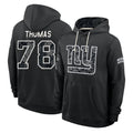 NY.Giants #78 Andrew Thomas Player 2026 Black Logo Pullover Hoodies Limited Game Cooneas Stitched Jerseys