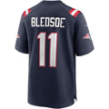 Cooneas NE.Patriots #11 Drew Bledsoe Navy Game Retired Player Jersey