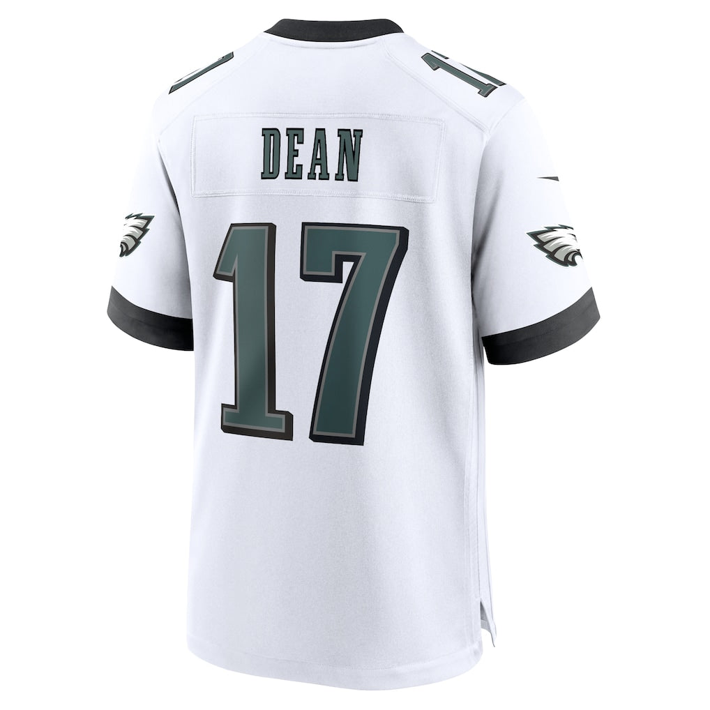 Cooneas P.Eagles #17 Nakobe Dean White Game Jersey
