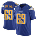 LA.Chargers #69 Cole Strange Player Royal Limited Color Rush Vapor Untouchable Home Game Stitched Jerseys