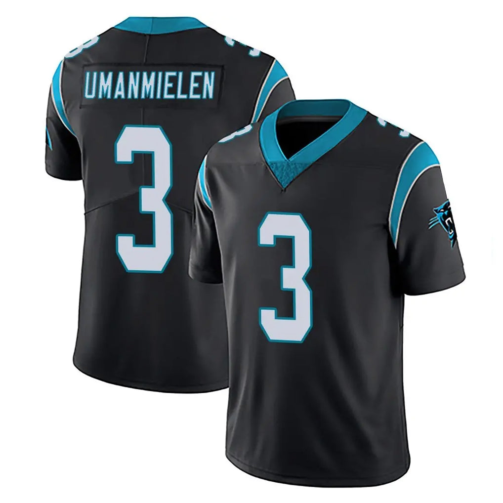 C.Panthers #3 Princely Umanmielen Player Black Vapor Untouchable Limited Game Cooneas Stitched Jerseys