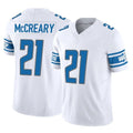 D.Lions #21 Roger McCreary Player White Vapor F.U.S.E. Limited Home Game Cooneas Stitched Jerseys