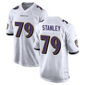 B.Ravens #79 Ronnie Stanley Player White Home Game Cooneas Stitched Jerseys
