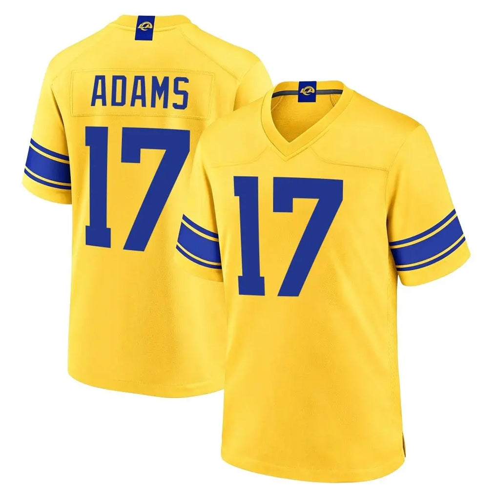 LA.Rams #17 Davante Adams Player Gold Classic Sol Home Game Cooneas Stitched Jerseys