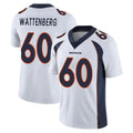 D.Broncos #60 Luke Wattenberg Player White Vapor Untouchable Limited Home Game Cooneas Stitched Jerseys