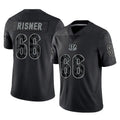 C.Bengals #66 Dalton Risner Player Black Reflective Limited Game Cooneas Stitched Jerseys
