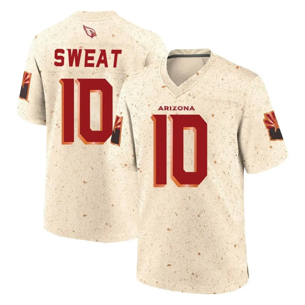 A.Cardinals #10 Josh Sweat Player Cream Rivalries Collection Game Cooneas Stitched Jerseys