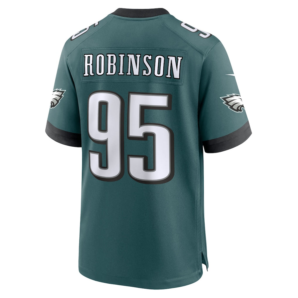 Cooneas P.Eagles #95 Ty Robinson Midnight Green Team Game Jersey