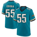 Cooneas J.Jaguars #55 Chuma Edoga Teal Game Jersey