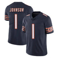 C.Bears #1 Jaylon Johnson Player Navy Vapor Untouchable Limited Home Game Cooneas Stitched Jerseys