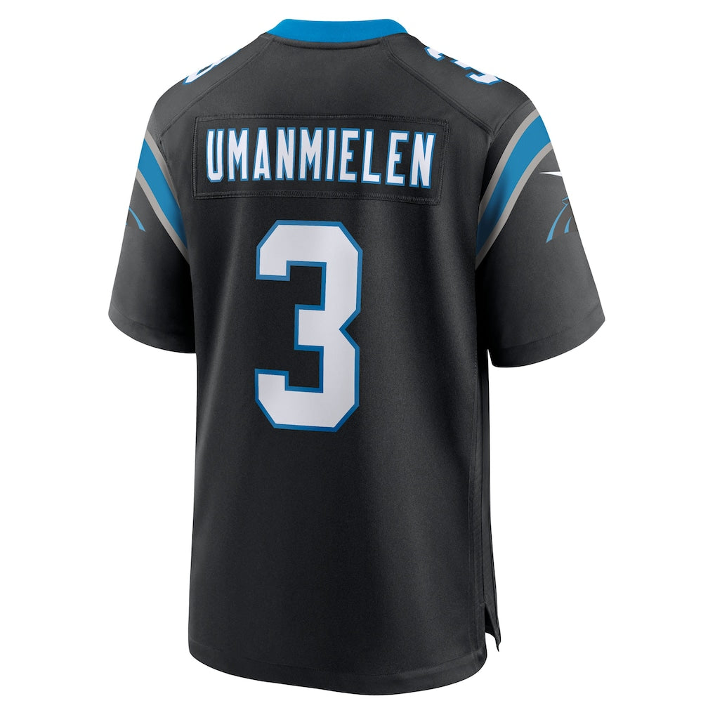 Cooneas C.Panthers #3 Princely Umanmielen Black Team Game Jersey