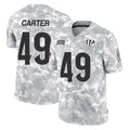 C.Bengals #49 Barrett Carter Player Arctic Camo Salute to Service Limited Cooneas Stitched Jerseys