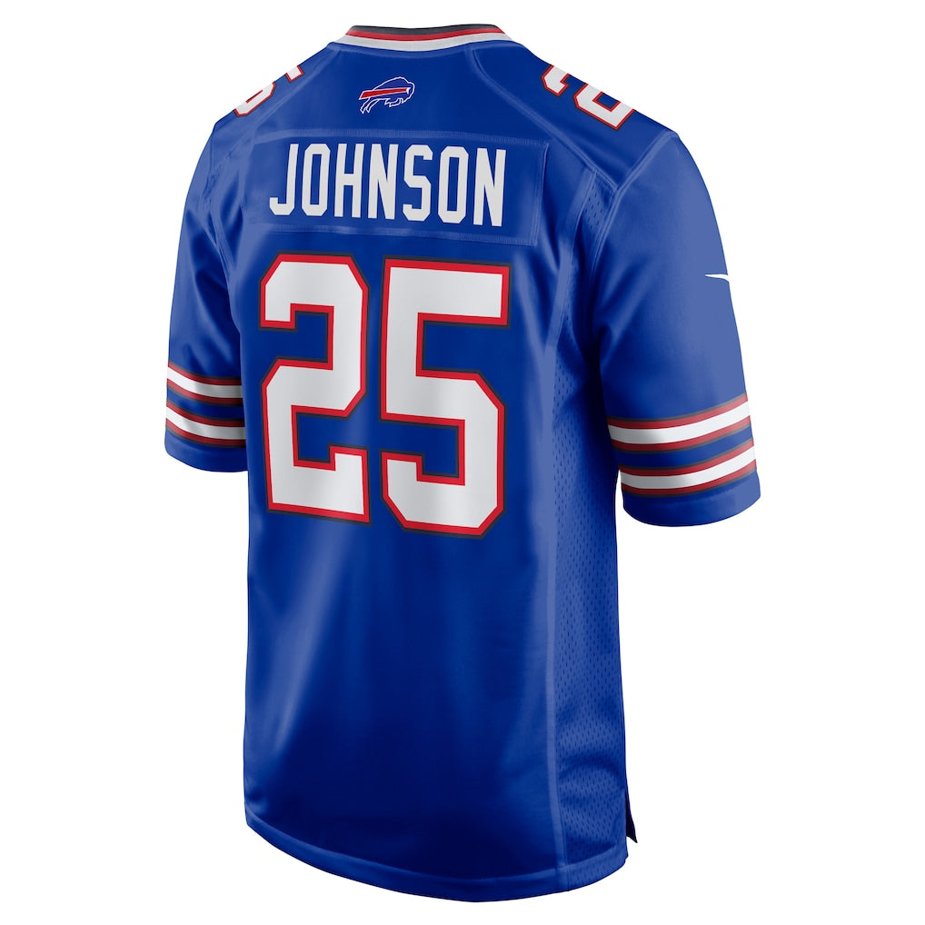 Cooneas B.Bills #25 Ty Johnson Royal Team Game Jersey