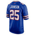 Cooneas B.Bills #25 Ty Johnson Royal Team Game Jersey
