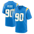 LA.Chargers #90 Akheem Mesidor Player Blue Home Game Stitched Jerseys