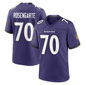 B.Ravens #70 Roger Rosengarten Player Purple Limited Home Game Cooneas Stitched Jerseys