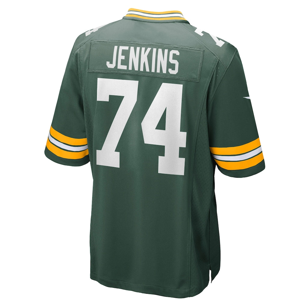 Cooneas GB.Packers #74 Elgton Jenkins Green Game Jersey
