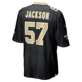 Cooneas NO.Saints #57 Rickey Jackson Black Retired Player Jersey