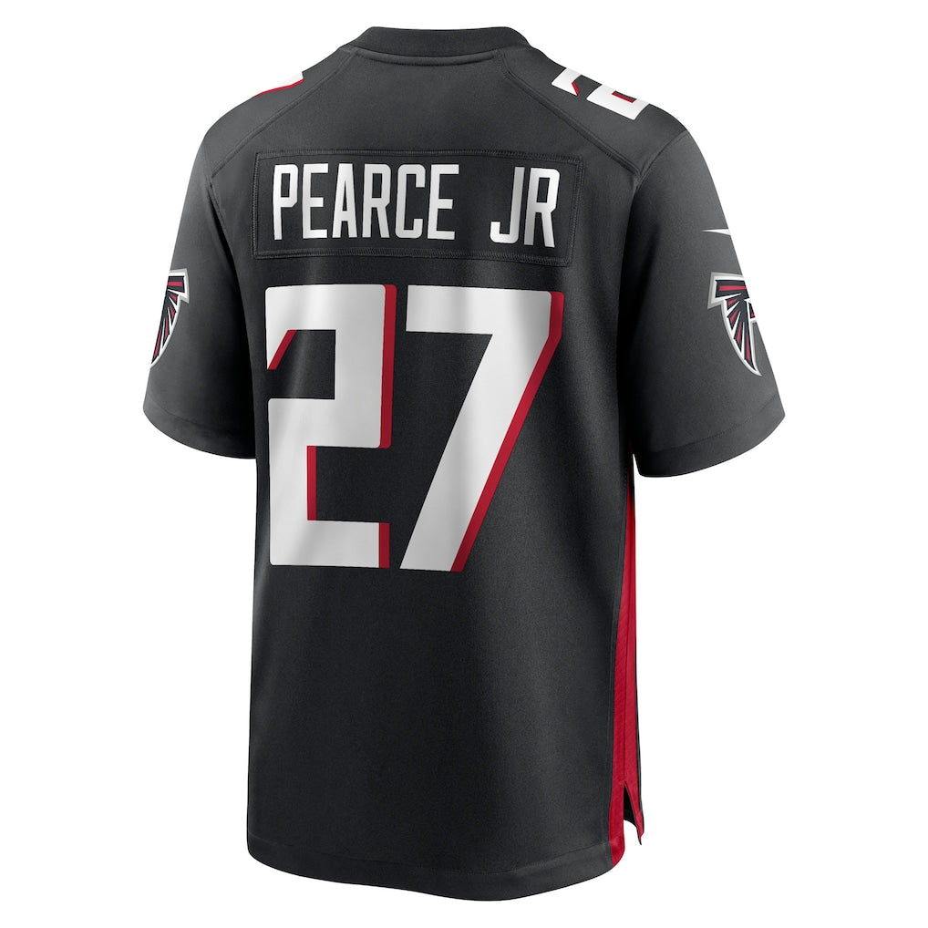 Cooneas A.Falcons #27 James Pearce Jr. Black 2025 NFL Draft First Round Pick Game Player Jersey