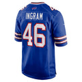 Cooneas B.Bills #46 Ja'Marcus Ingram Royal Game Jersey
