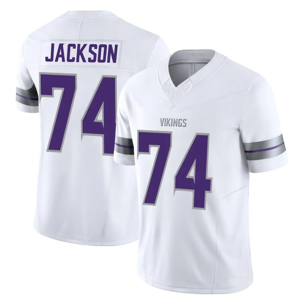 MN.Vikings #74 Donovan Jackson Player White Limited Alternate Vapor F.U.S.E. Home Game Cooneas Stitched Jerseys