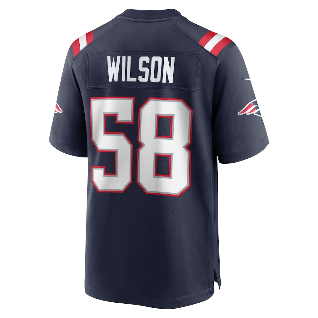 Cooneas NE.Patriots #58 Jared Wilson Navy Team Game Jersey