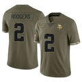 MN.Vikings #2 Isaiah Rodgers Player Olive Salute To Service Limited Cooneas Stitched Jerseys
