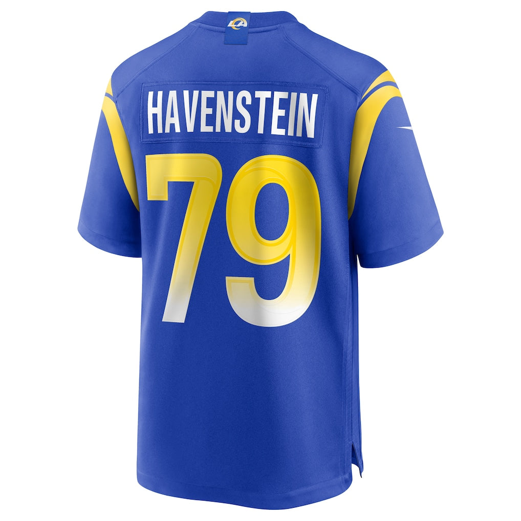 Cooneas LA.Rams #79 Rob Havenstein Royal Game Jersey