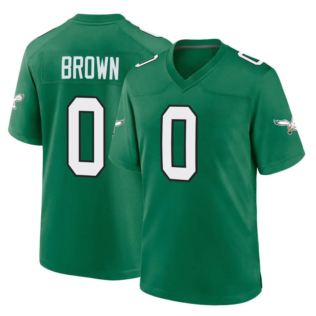 P.Eagles #0 Hollywood Brown Player Green Kelly Alternate Home Game Cooneas Stitched Jerseys