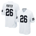 LV.Raiders #26 Darien Porter Player White Home Game Stitched Jerseys
