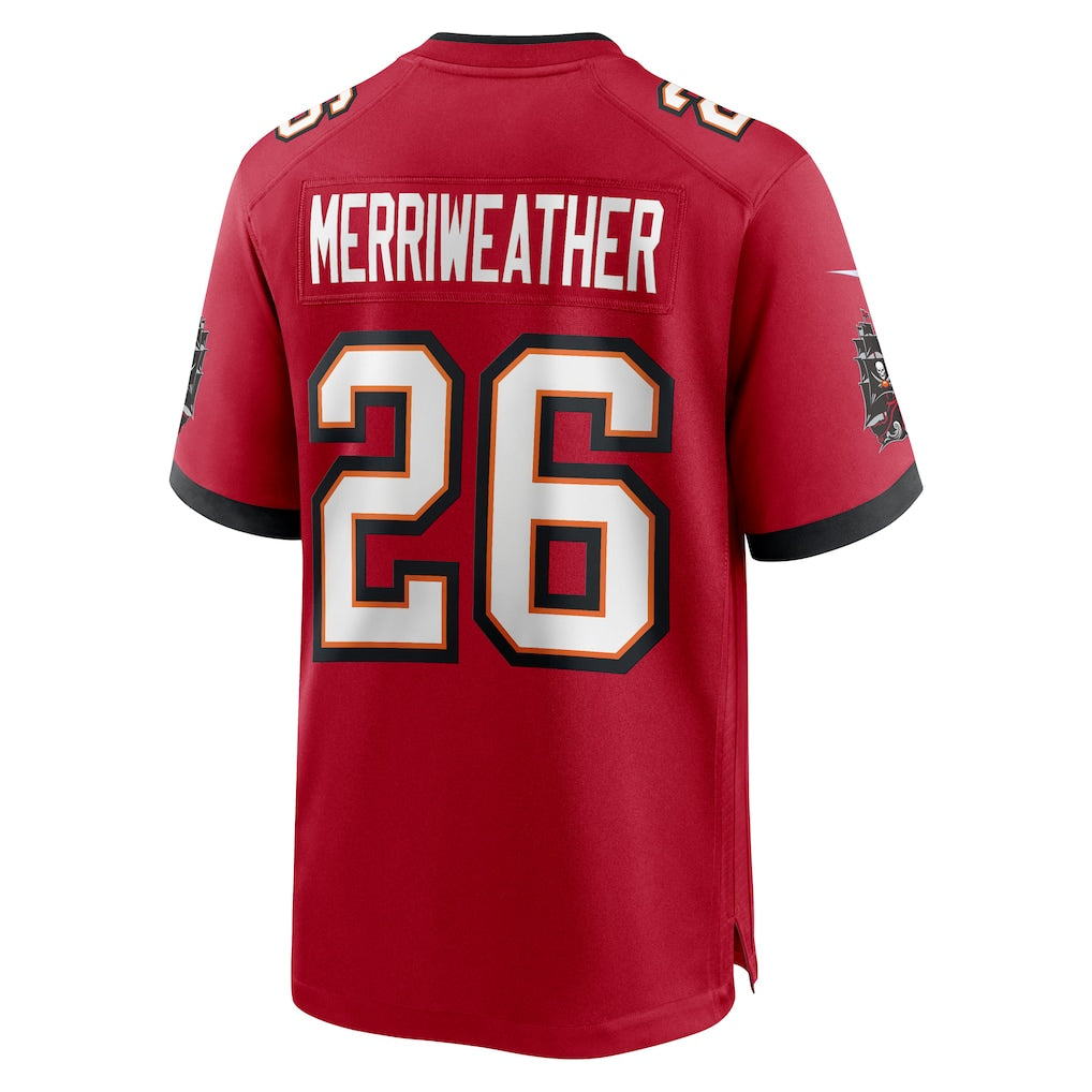 Cooneas TB.Buccaneers #26 Kaevon Merriweather Red Game Jersey