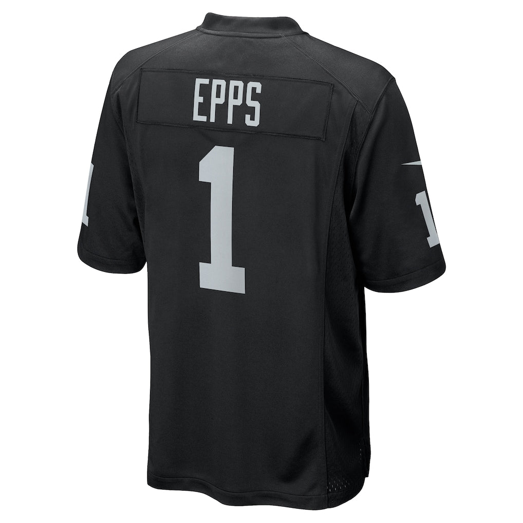 Cooneas LV.Raiders #1 Marcus Epps Black Game Player Jersey