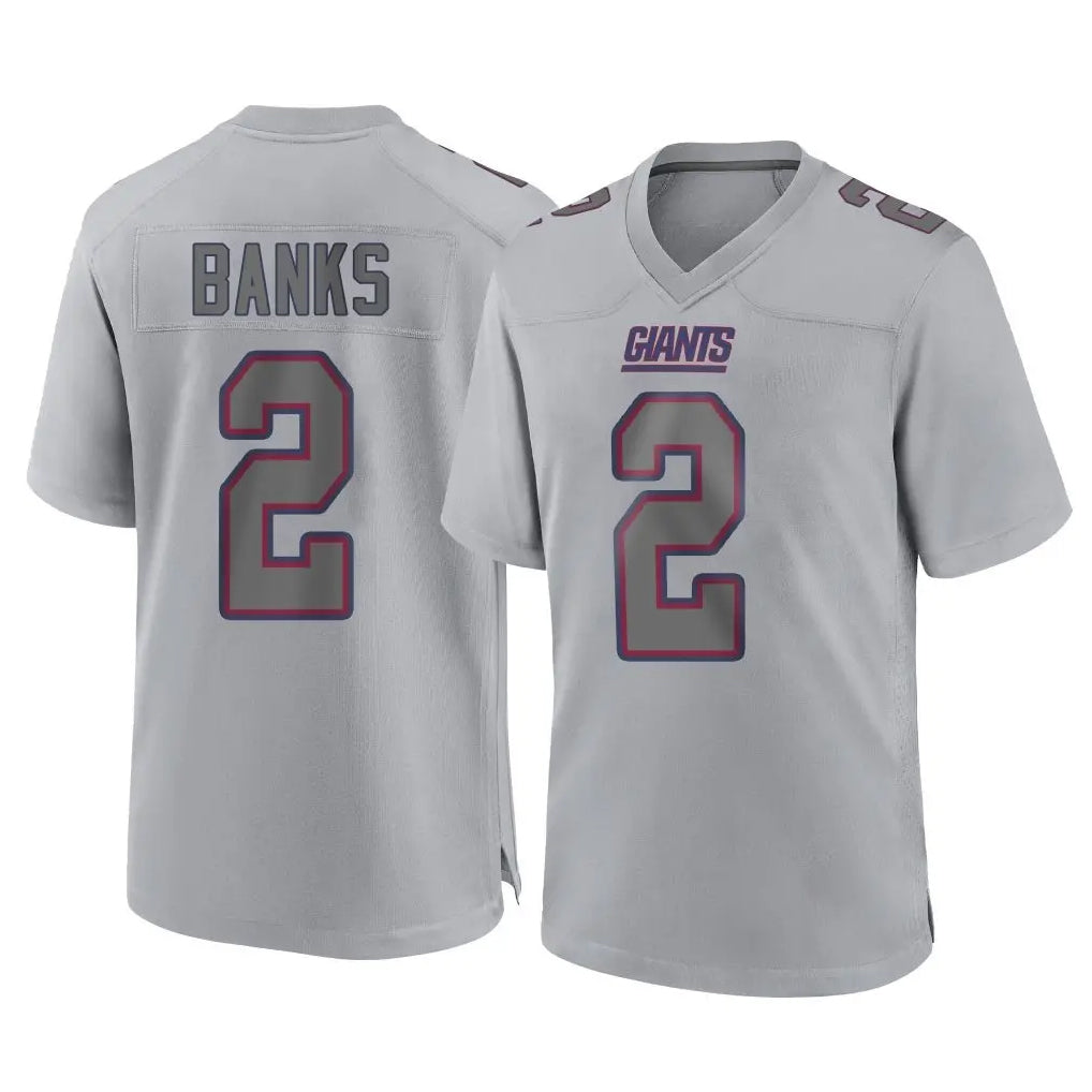 NY.Giants #2 Deonte Banks Player Gray Atmosphere Fashion Limited Game Cooneas Stitched Jerseys