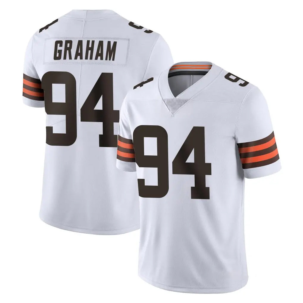 C.Browns #94 Mason Graham Player White Vapor Untouchable Limited Home Game Cooneas Stitched Jerseys